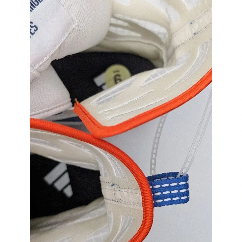 Adidas Boxing Shoes Mens 9 White Blue Box Hog 4 JP9847 Mid‎ Cut Boots Trainers